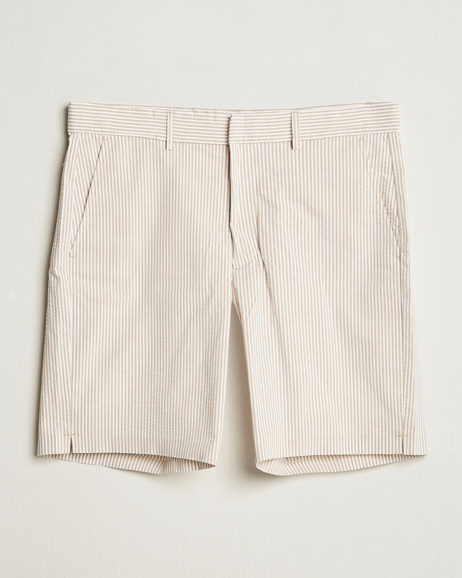 Uomini | Pantaloncini | RLX Ralph Lauren | Seersucker Shorts Classic Khaki/Ceramic White