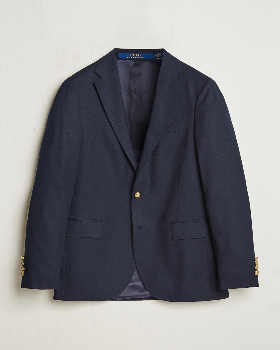 Uomini | Blazers | Polo Ralph Lauren | Wool Garbardine Blazer Navy