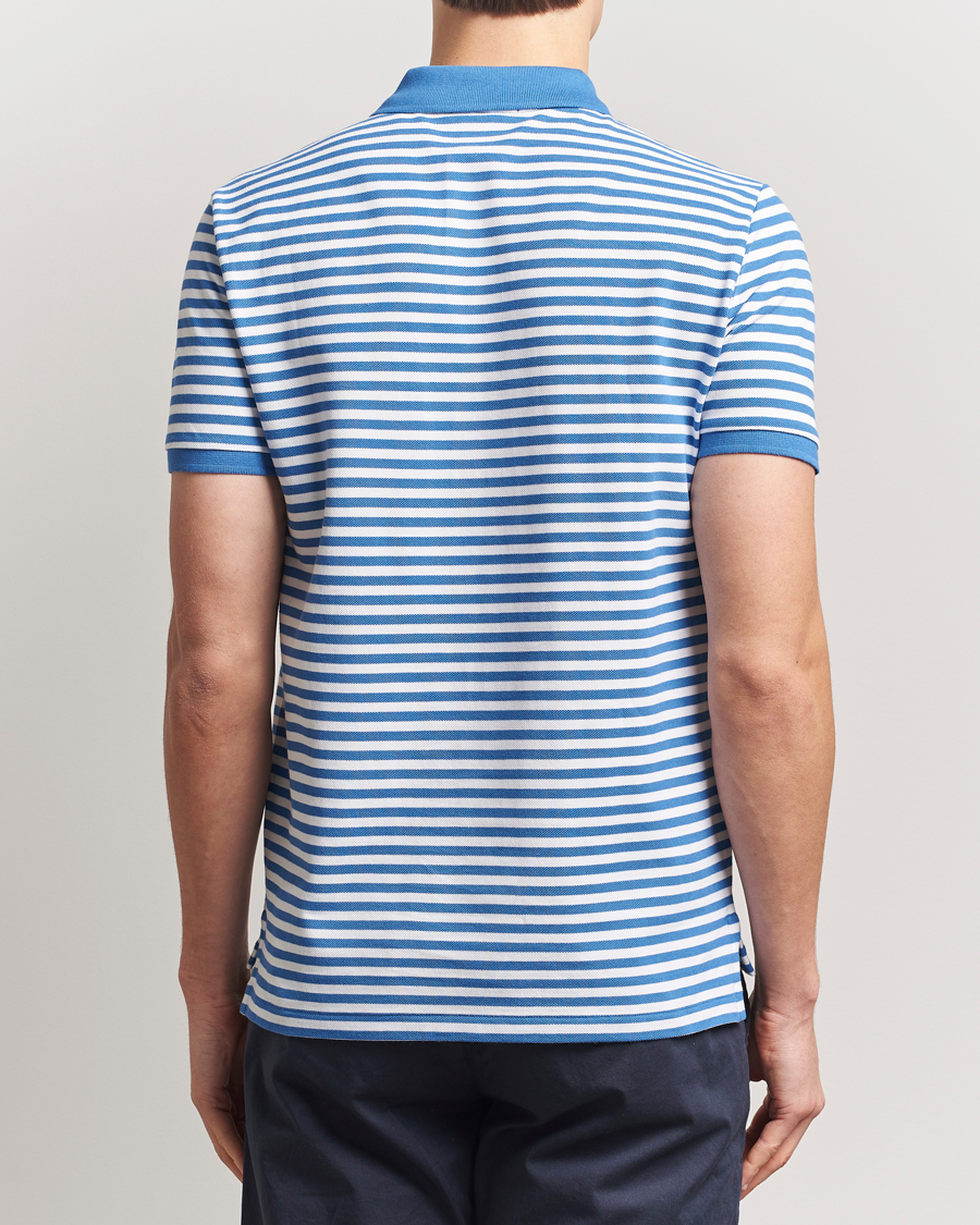 Uomini | Polo | Polo Ralph Lauren | Custom Slim Fit Striped Polo Embayment Blue/White