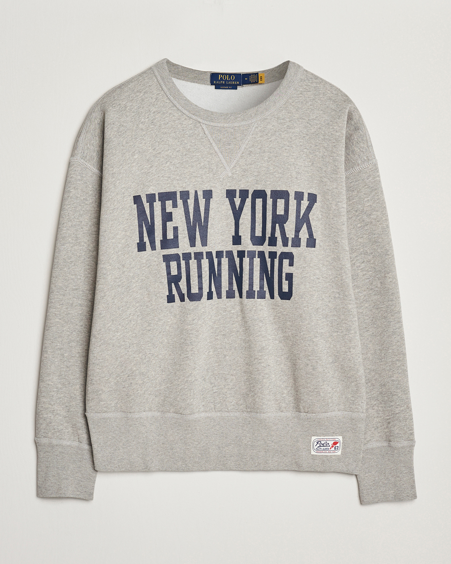 Uomini | Maglieria | Polo Ralph Lauren | NYC Running Fleece Sweatshirt Dark Sport Heather