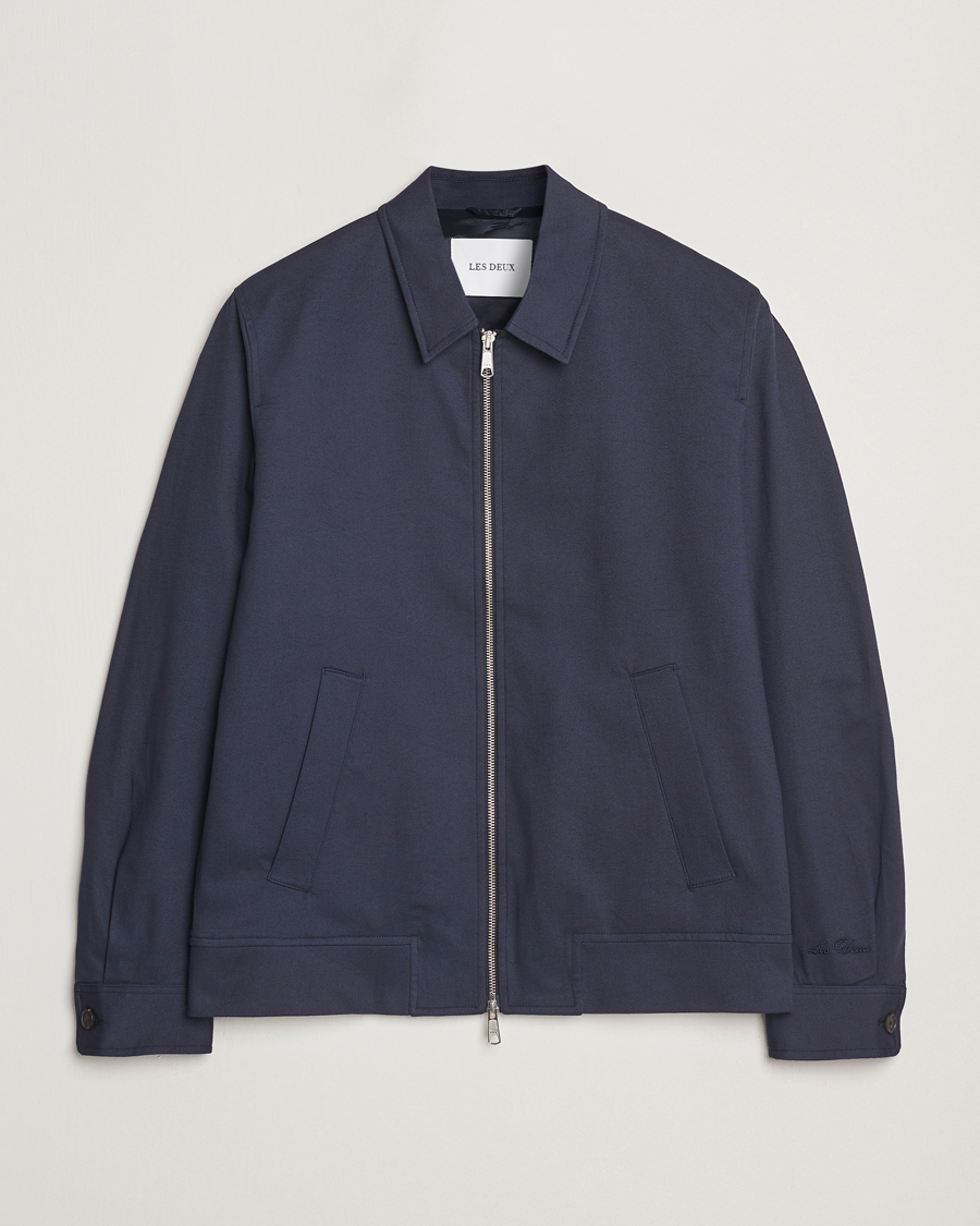 Uomini | Giacche | LES DEUX | Como Cotton Coach Jacket Navy