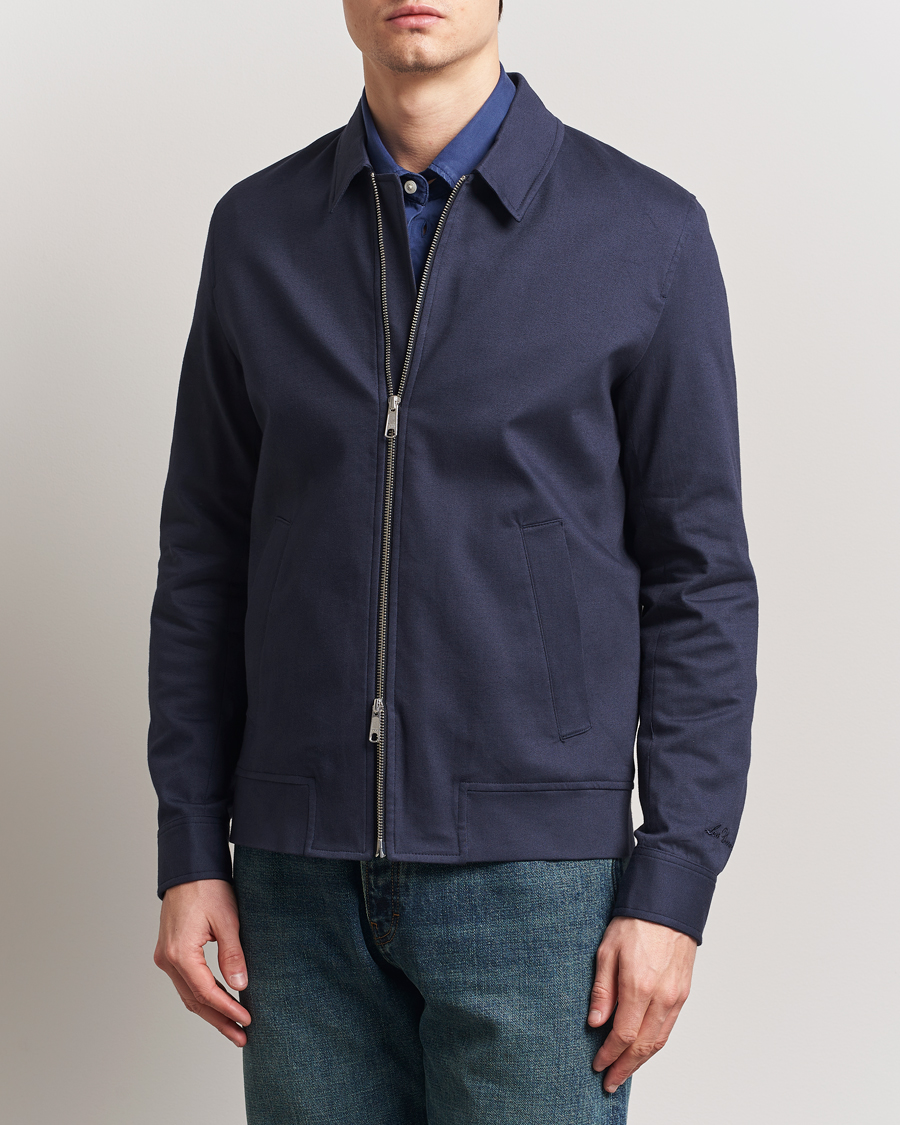 Uomini | Giacche | LES DEUX | Como Cotton Coach Jacket Navy