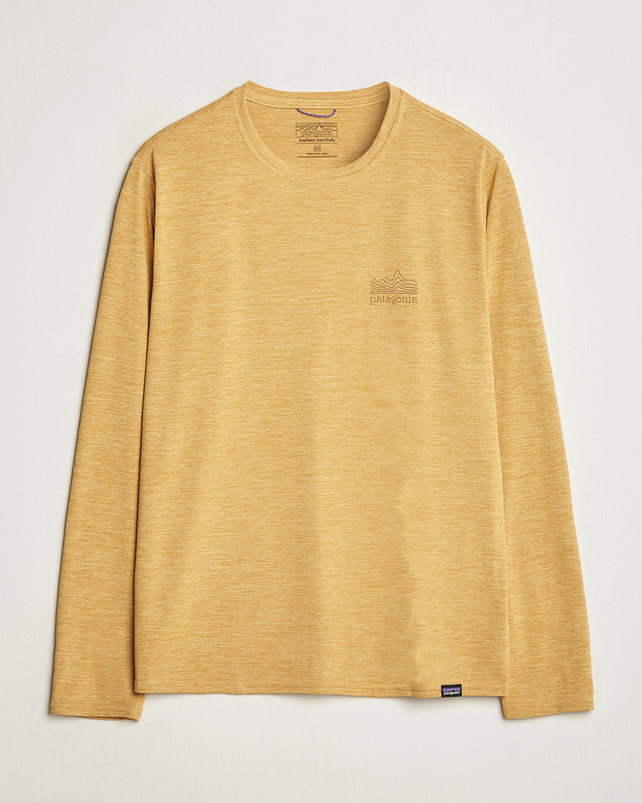 Uomini | T-shirt | Patagonia | Cap Cool Daily Graphic LS T-Shirt Beeswax