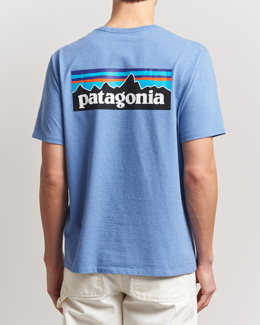 Uomini | T-shirt | Patagonia | P-6 Logo T-Shirt Abudant Blue