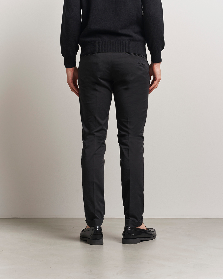 Uomini | Pantaloni | Briglia 1949 | Slim Fit Cotton Chinos Black