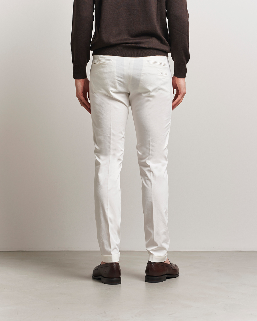 Uomini | Pantaloni | Briglia 1949 | Slim Fit Cotton Chinos White