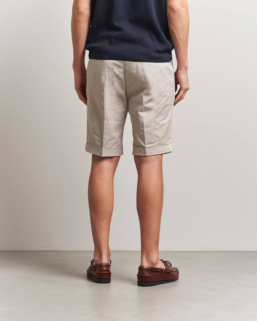 Uomini | Pantaloncini | Briglia 1949 | Pleated Cotton Shorts Beige