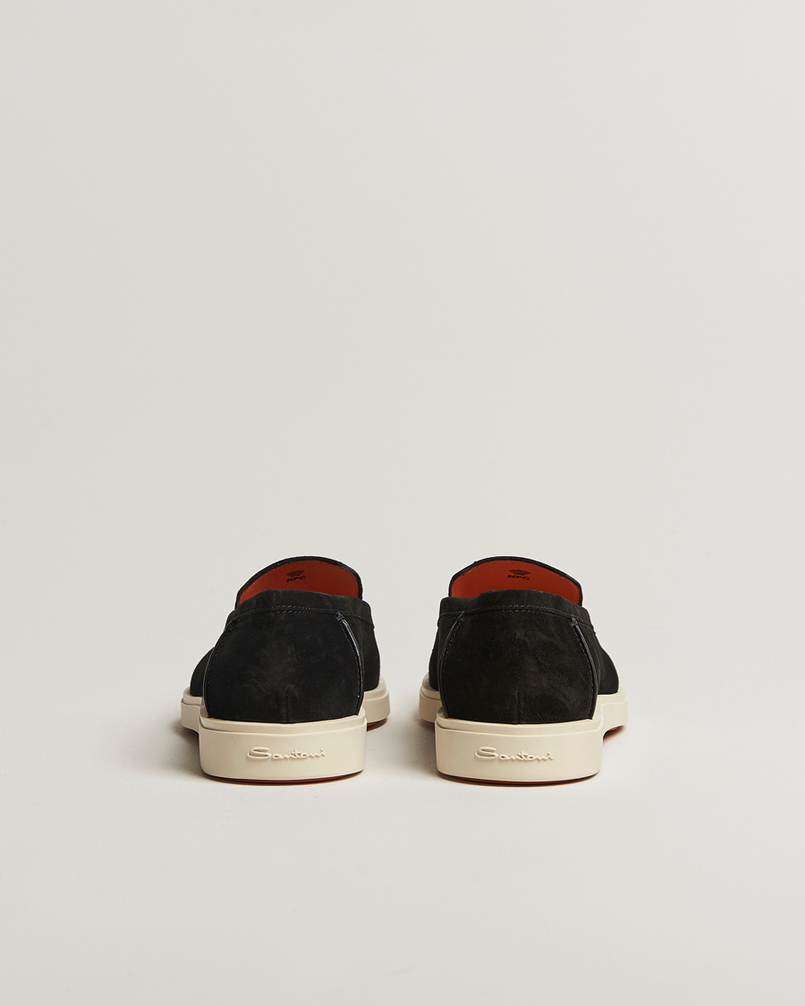 Uomini | Mocassini | Santoni | Detroit Loafers Black Suede
