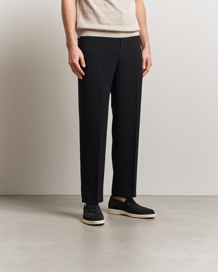 Uomini | Mocassini | Santoni | Detroit Loafers Black Suede