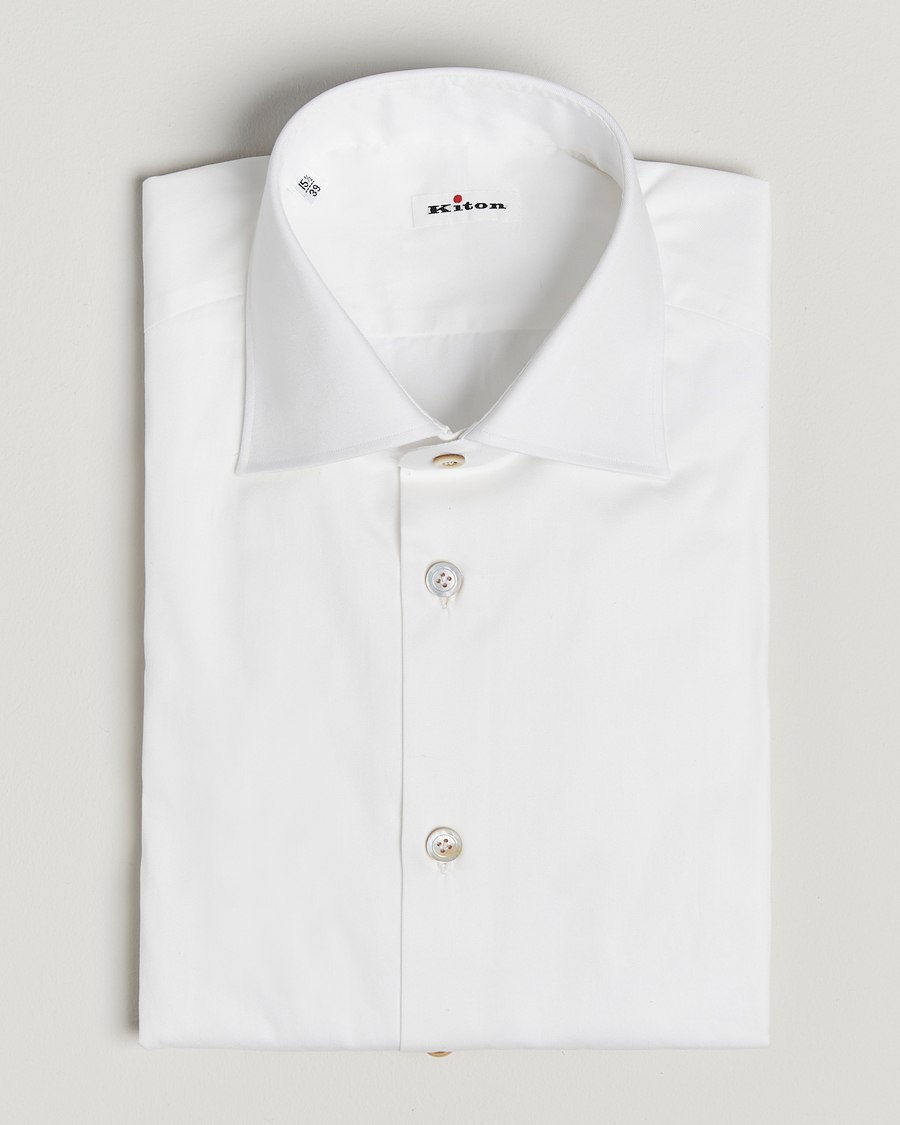 Uomini | Camicie | Kiton | Slim Fit Dress Shirt White