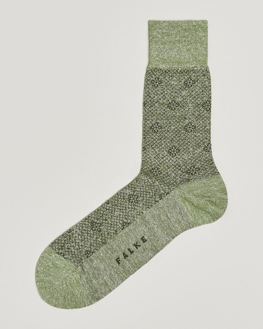 Uomini | Biancheria intima | Falke | Mosaic Linen/Cotton Sock Kristall