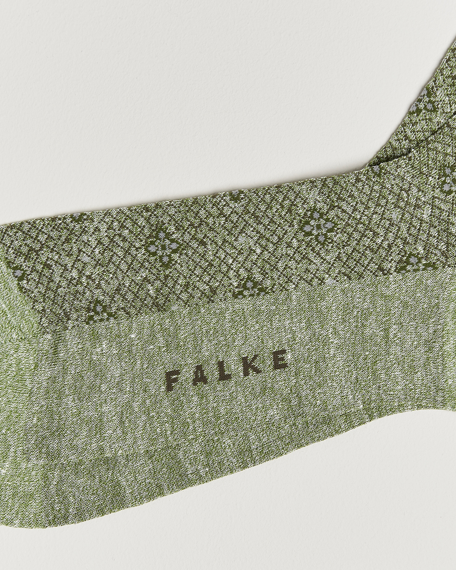 Uomini | Biancheria intima | Falke | Mosaic Linen/Cotton Sock Kristall