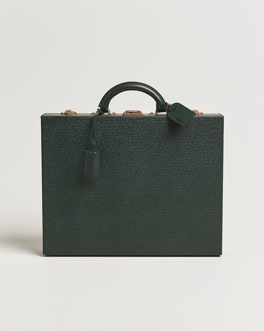 Uomini | Pre-Owned & Vintage Bags | Louis Vuitton Pre-Owned | Diplomat Briefcase Taiga Green