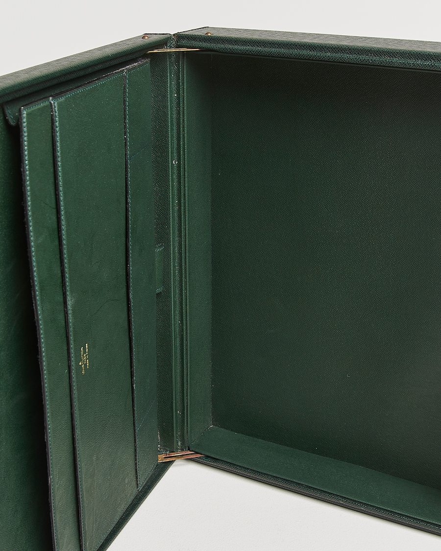 Uomini | Pre-Owned & Vintage Bags | Louis Vuitton Pre-Owned | Diplomat Briefcase Taiga Green