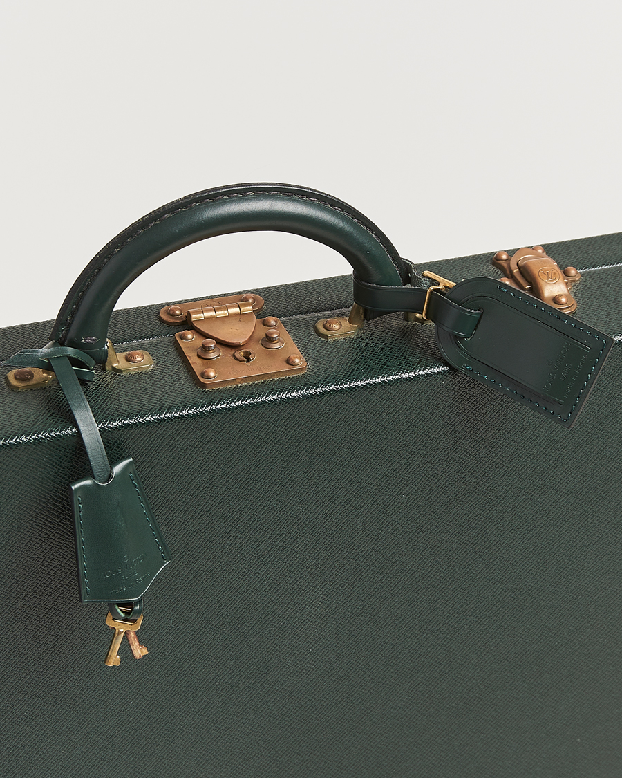 Uomini | Pre-Owned & Vintage Bags | Louis Vuitton Pre-Owned | Diplomat Briefcase Taiga Green
