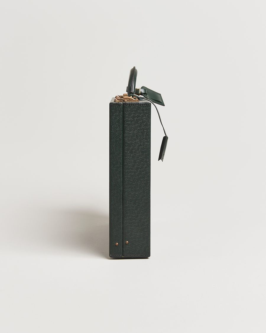 Uomini | Pre-Owned & Vintage Bags | Louis Vuitton Pre-Owned | Diplomat Briefcase Taiga Green
