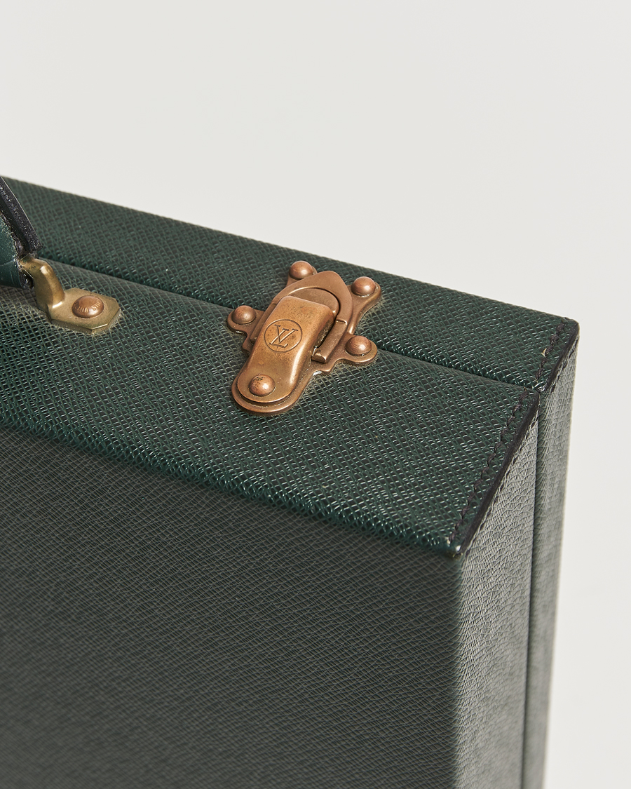 Uomini | Pre-Owned & Vintage Bags | Louis Vuitton Pre-Owned | Diplomat Briefcase Taiga Green