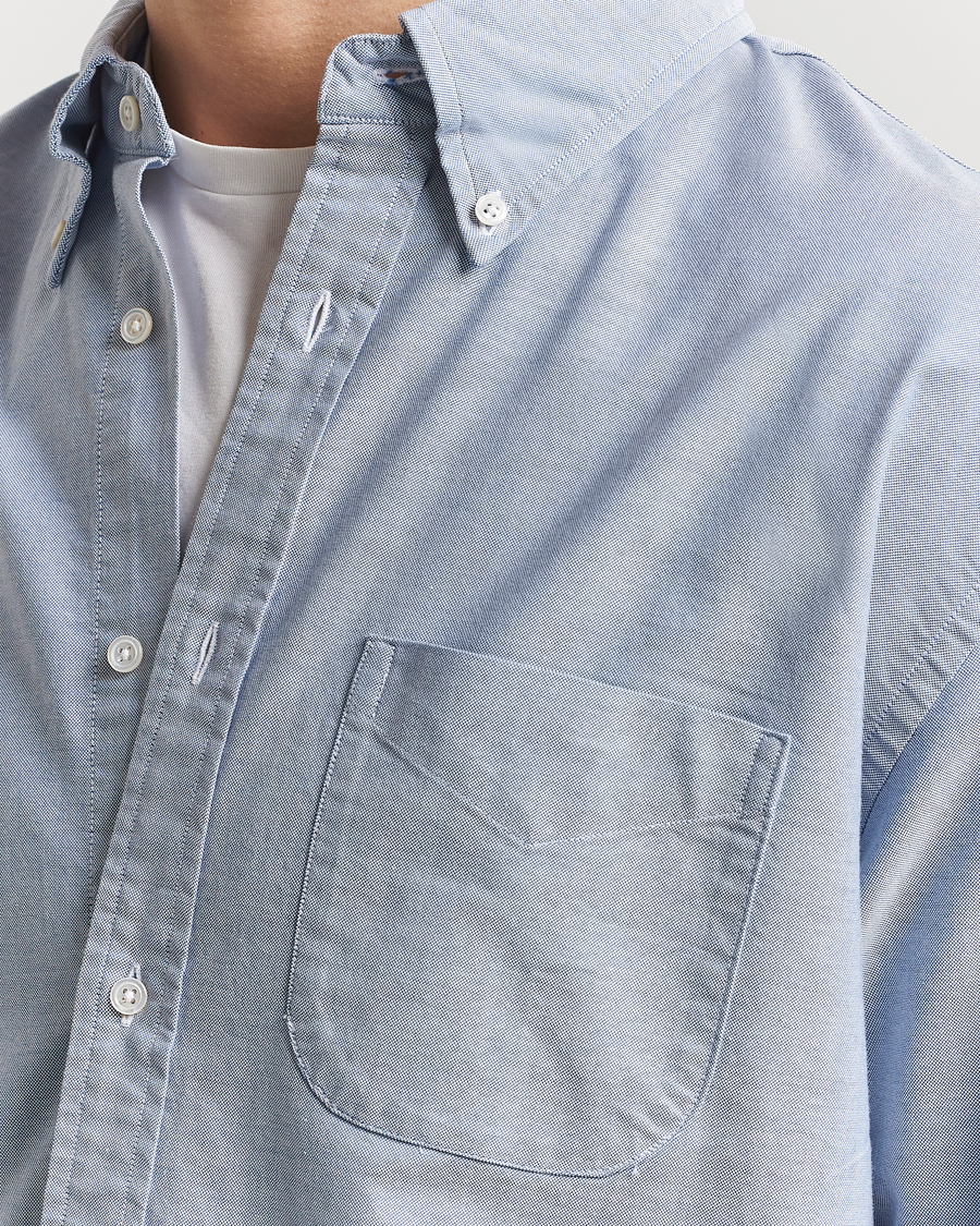 Uomini | Camicie | GANT 240 Mulberry Street | Relaxed Fit US Oxford Shirt Blue Water