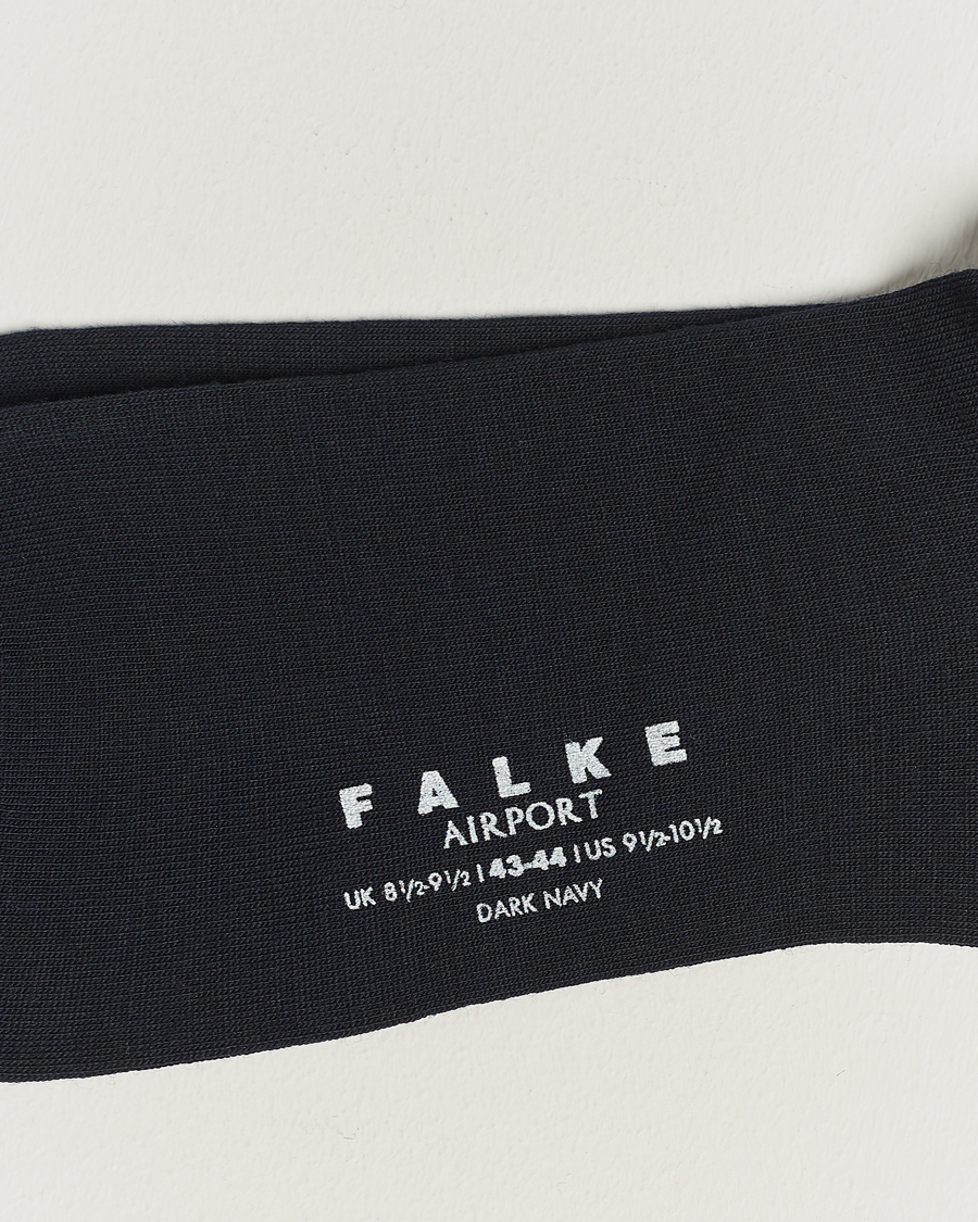 Uomini |  | Falke | 5-Pack Airport Socks Black/Dark Navy/Anthracite Melange