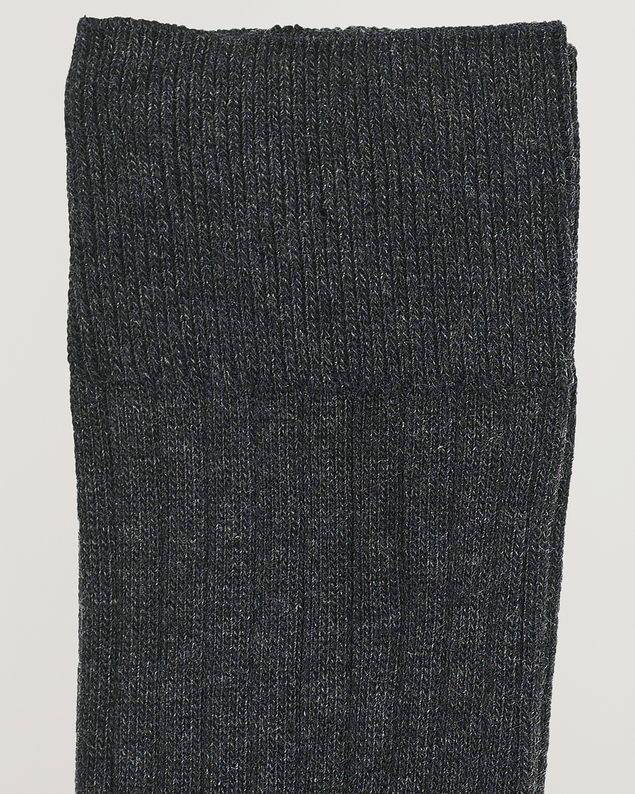 Uomini | Calzini | Amanda Christensen | 6-Pack True Cotton Ribbed Socks Antracite Melange