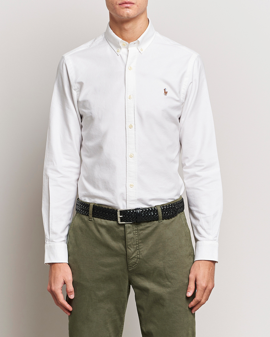 Uomini | Wardrobe basics | Polo Ralph Lauren | 2-Pack Slim Fit Shirt Oxford White/Stripes Blue