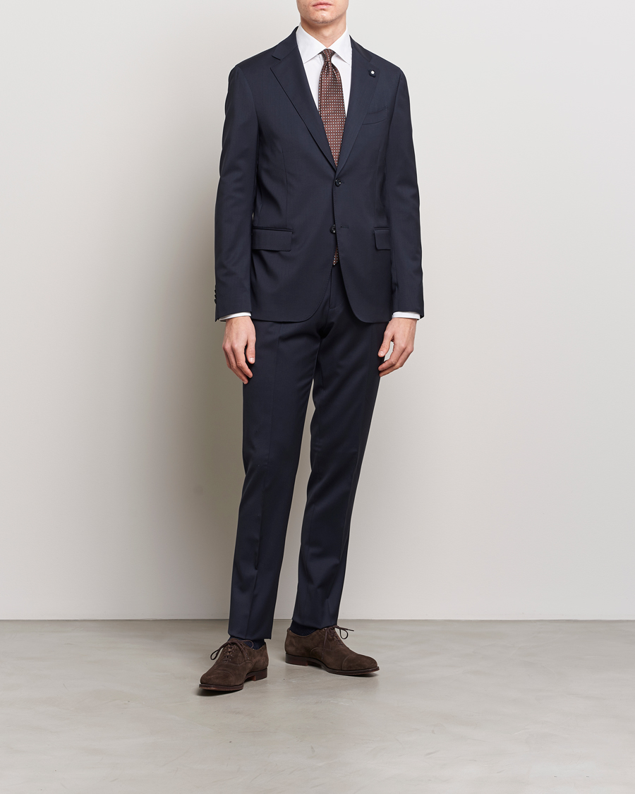 Uomini | Formal Wear | Lardini | Wool Suit Navy