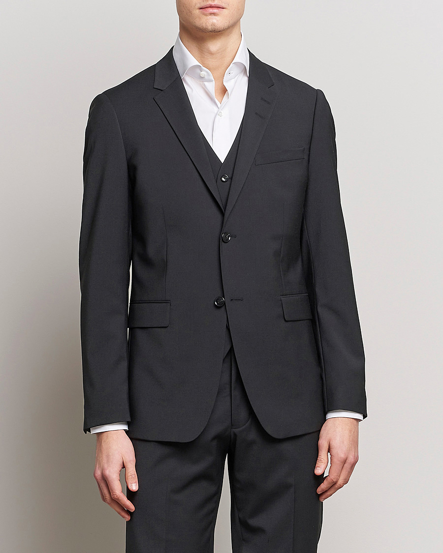 Uomini | Abiti | Tiger of Sweden | Jerretts Wool Travel Suit Black