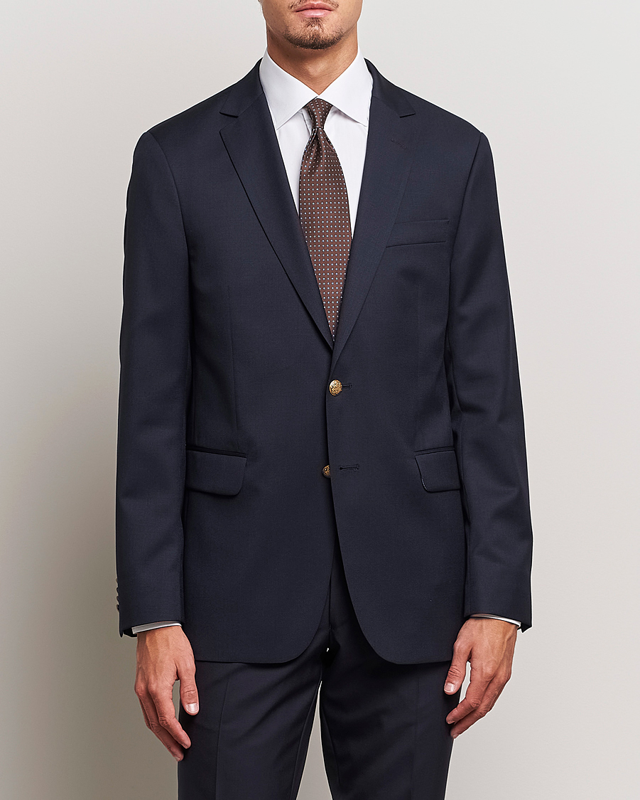 Uomini | Abiti a due pezzi | Oscar Jacobson | John Club Wool Suit Navy